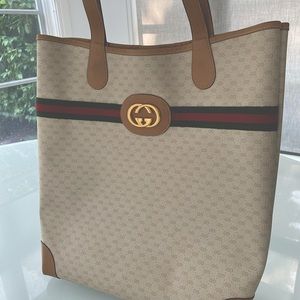 Vintage Gucci Classic Tote Bag
